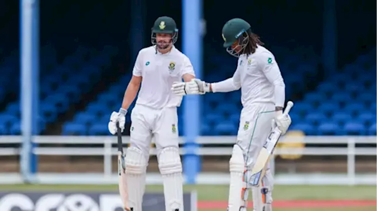 SA 45-1 on rain-ruined first day of first test v West Indies