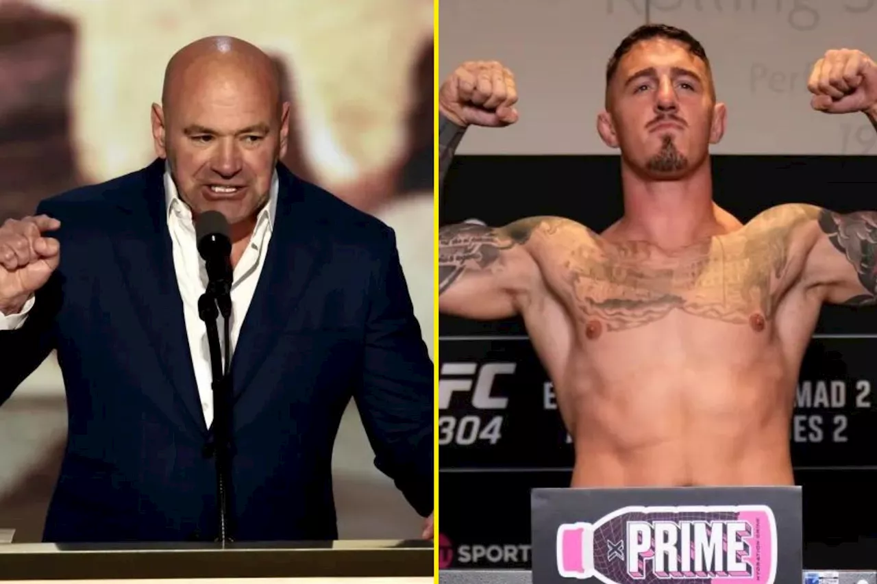 Dana White issues blunt verdict on Tom Aspinall when talking about Jon Jones vs Stipe Miocic UFC title...