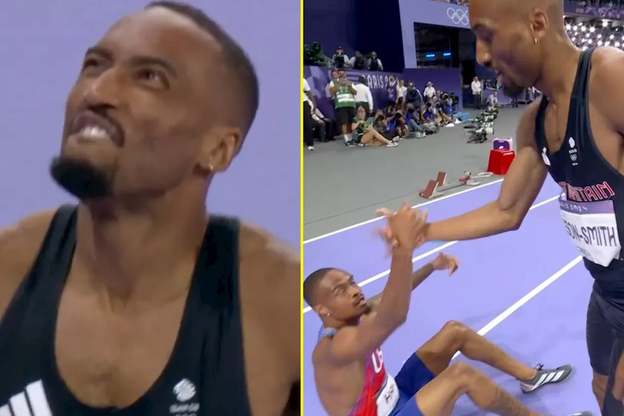 Matt Hudson-Smith screams profanity after Team GB was denied first 400m gold in 100 years