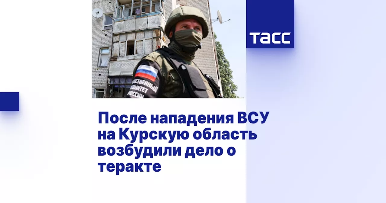 После нападения ВСУ на Курскую область возбудили дело о теракте