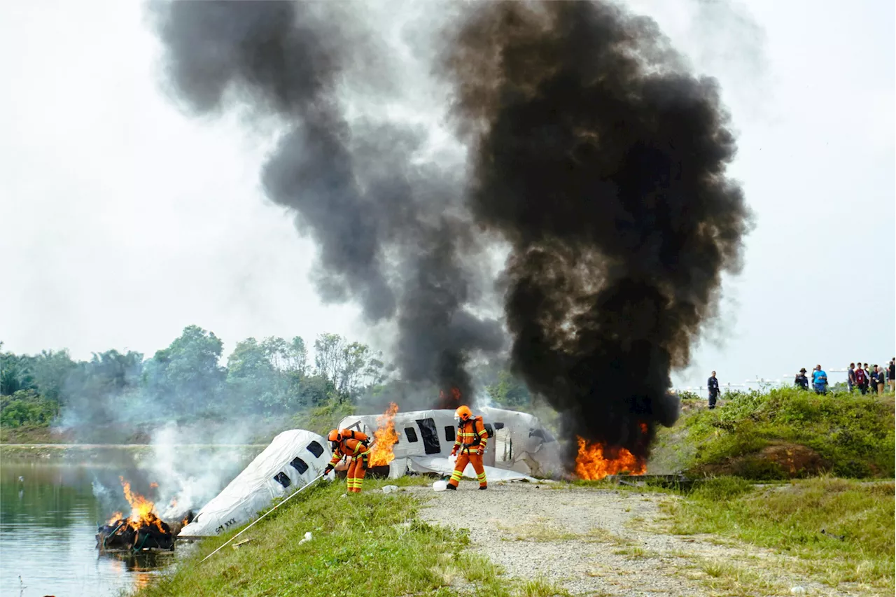 Simulasi pesawat terhempas, 800 petugas sertai latihan kecemasan KLIA