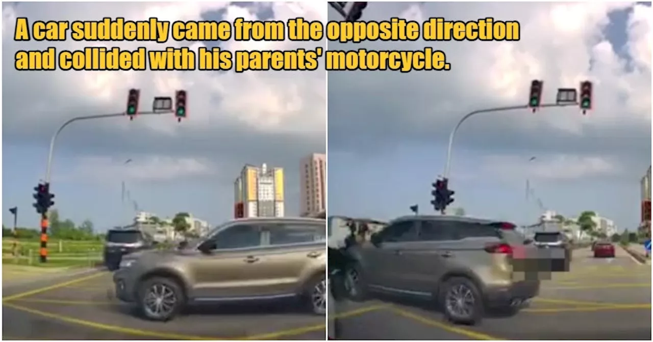 M'sian Shares How Both Parents Hospitalised, Need Surgery After a Car Ran a Red Light & Hit Their Motorcycle