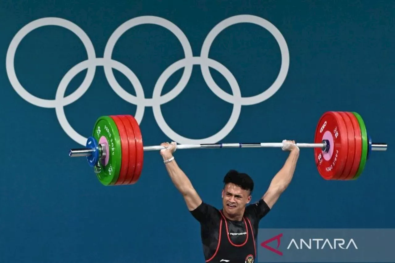 Lifter Rizki Juniansyah berhasil sabet emas Olimpiade Paris