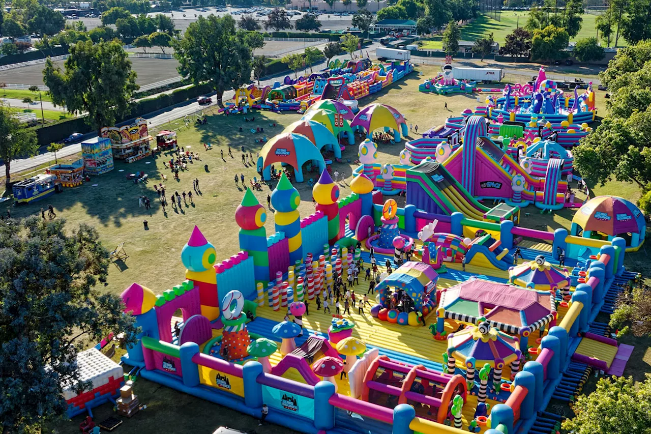 You Can Jump on the World’s Biggest Bouncy Castle in Calgary