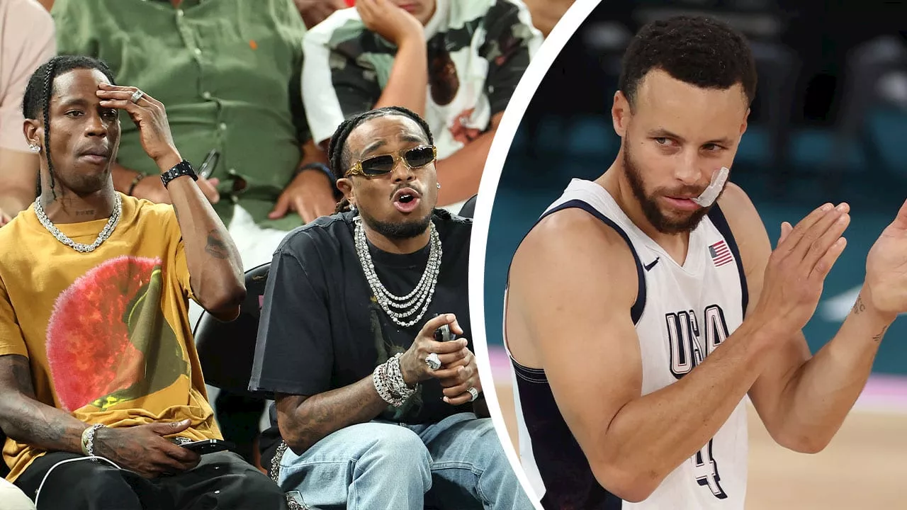 Olympia 2024: Travis Scott sieht Super-Show von Steph Curry