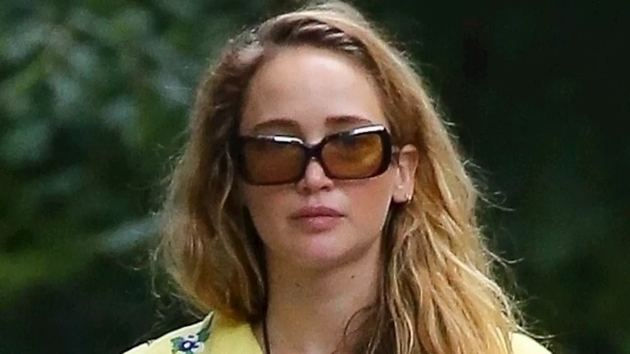 Jennifer Lawrence delivers 1980s nostalgia as she steps out wearing JELLY SHOES in New York City