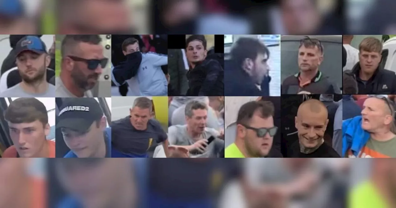 Police want to speak to these 14 men after Merseyside 'disorder'