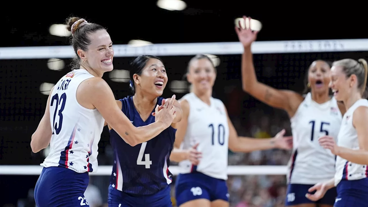 Huskers in Paris: Nebraska Trio and USA Volleyball Beat Brazil, Headed to Gold Medal