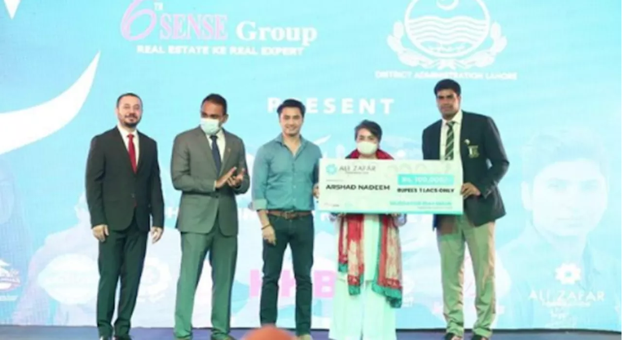 Ali Zafar announces Rs.1 million prize for Arshad Nadeem