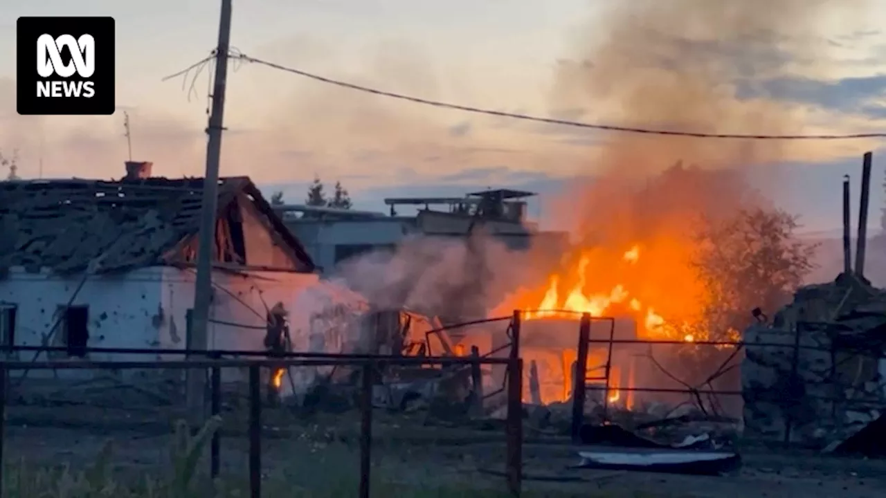 Video shows evidence of Ukrainian attack in Kursk region as Russian missile strike on supermarket kills 14