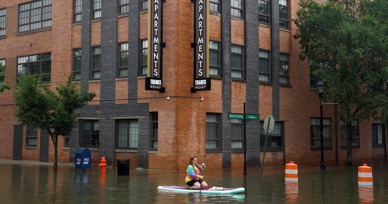 Flooding from remnants of Hurricane Debby leads to high-water rescues in New York and Pennsylvania