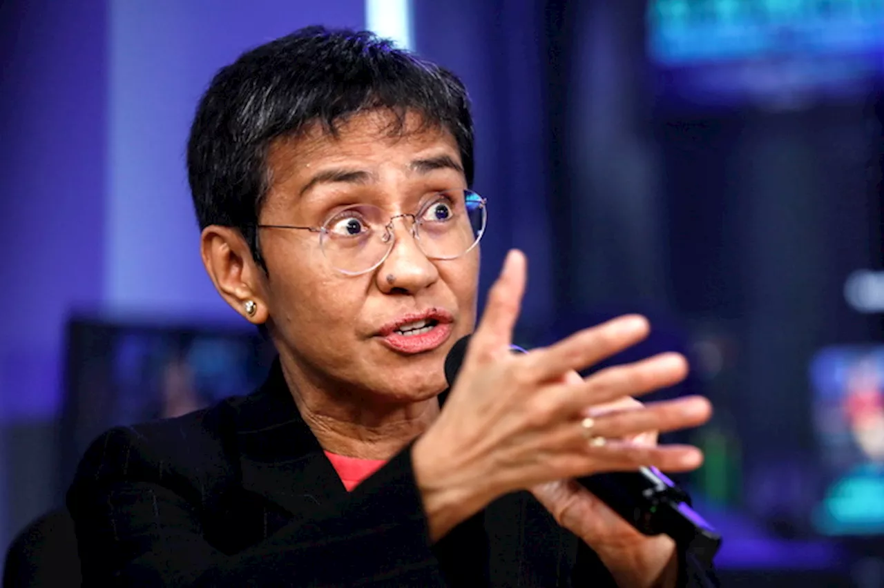 La Nobel per la pace Maria Ressa in conferenza stampa