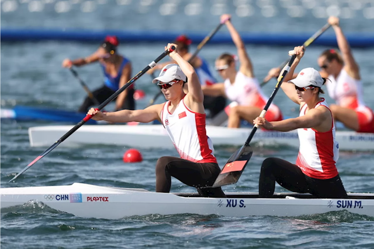 Le cinesi Shixiao Xu e Mengya Sun nella canoa sprint