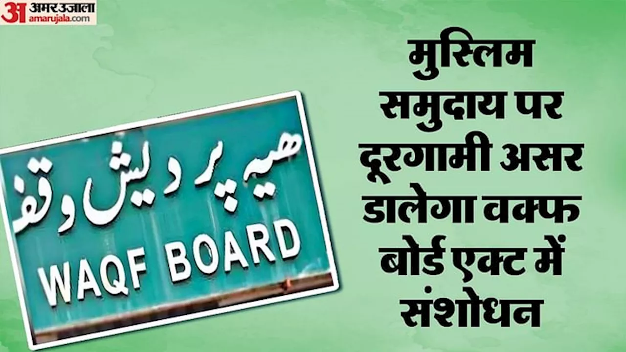 Amroha : वक्फ बोर्ड की जिले में 2500 संपत्तियां... सैकड़ों विवादित, एक्ट में संशोधन नहीं चाहता मुस्लिम समाज