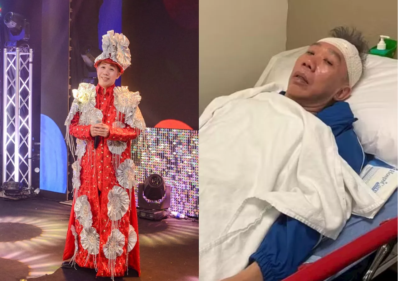 'Suddenly lost consciousness': Veteran getai singer falls and gets 10 stitches on head