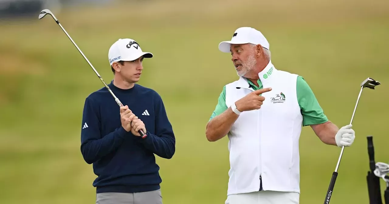 Tom McKibbin happy to get one over Darren Clarke after Open stick