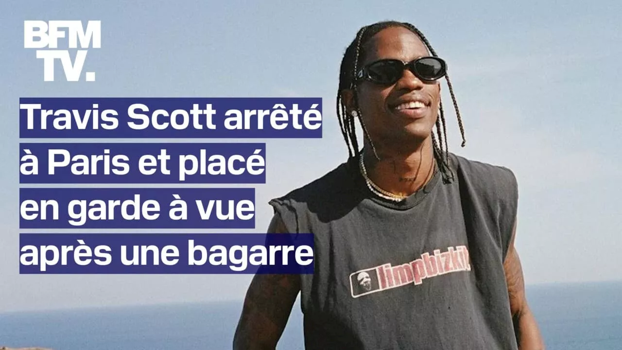 Le rappeur américain Travis Scott arrêté à Paris après une bagarre