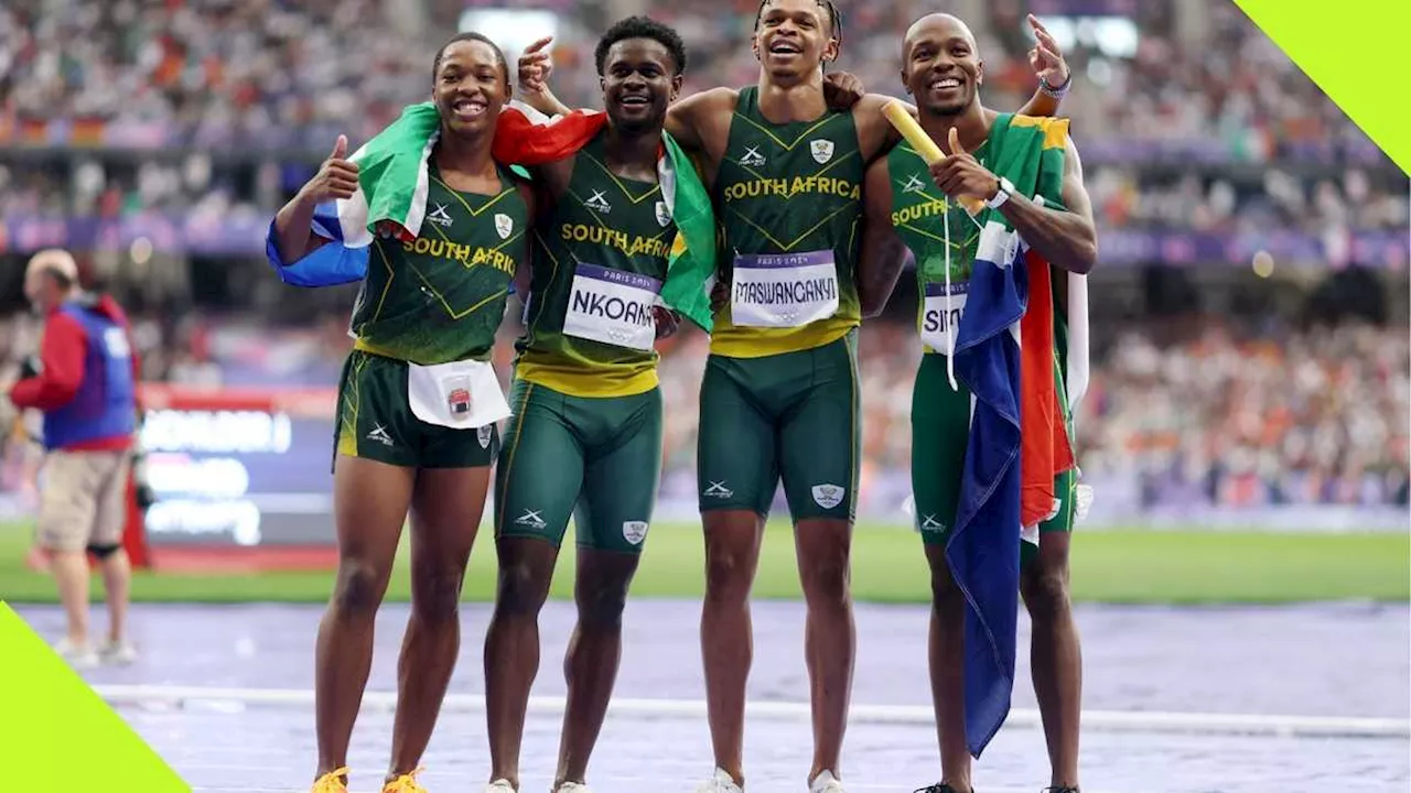 Paris 2024: Simbine Powers South Africa to Memorable Silver in 4x100m Relay