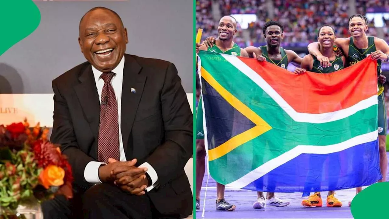 President Cyril Ramaphosa Toasts to SA Men’s Relay Team’s Olympic Silver Medal Success: “Well Done!”