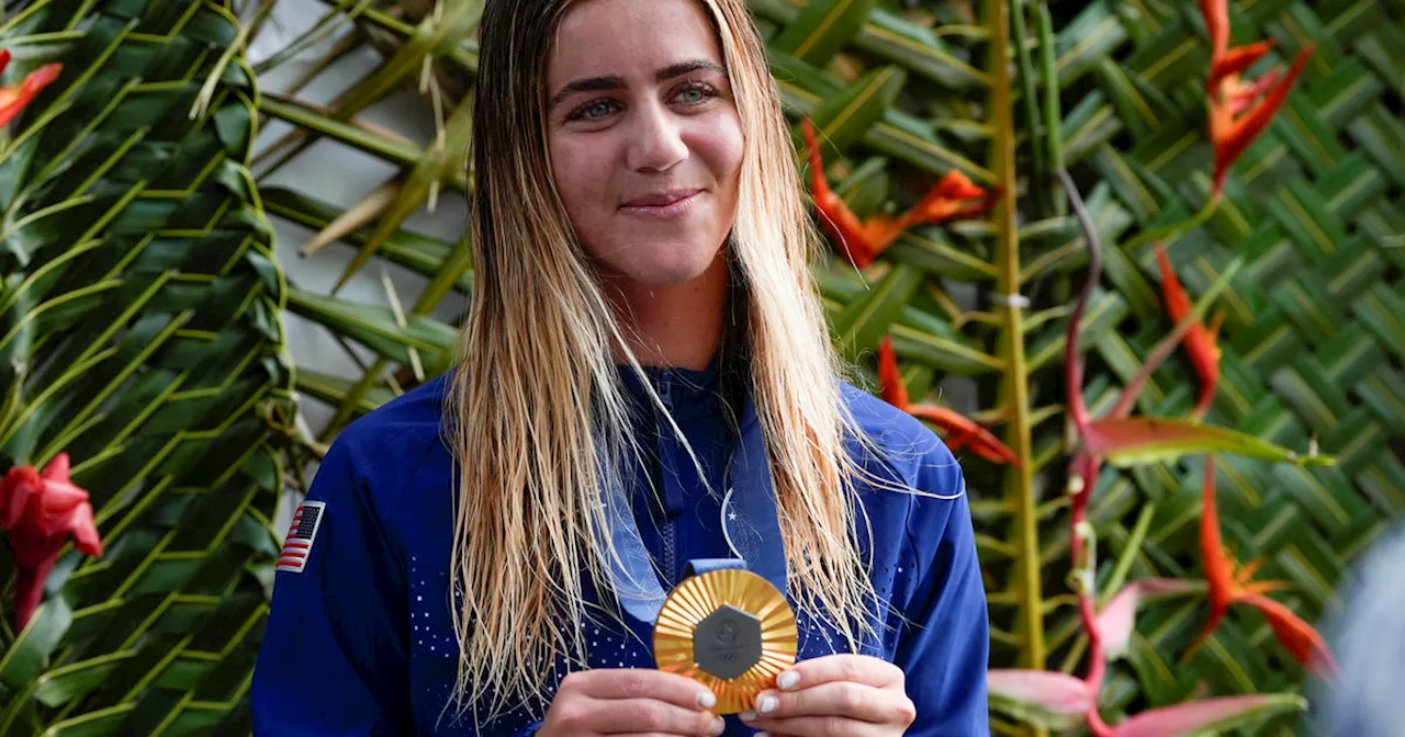 American surfer Caroline Marks on winning Olympic gold in Tahiti