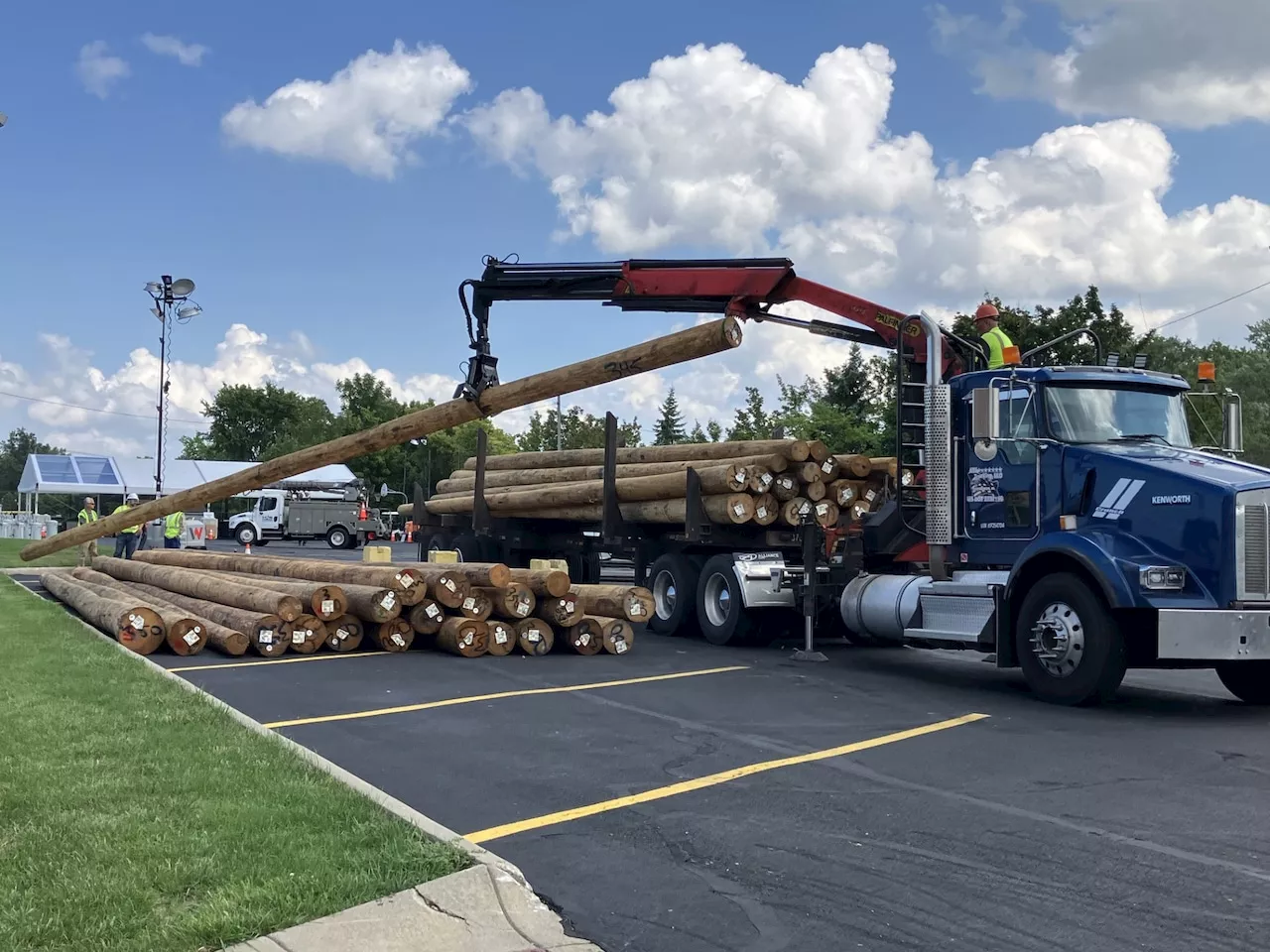 Crews from around the country work to restore power to Northeast Ohio following vicious storms
