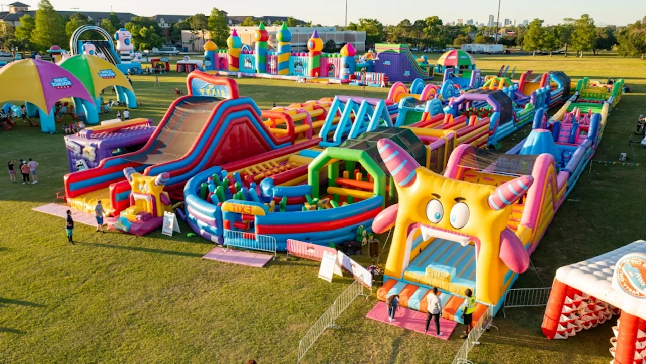 Giant bouncy castle among attractions at touring Calgary event