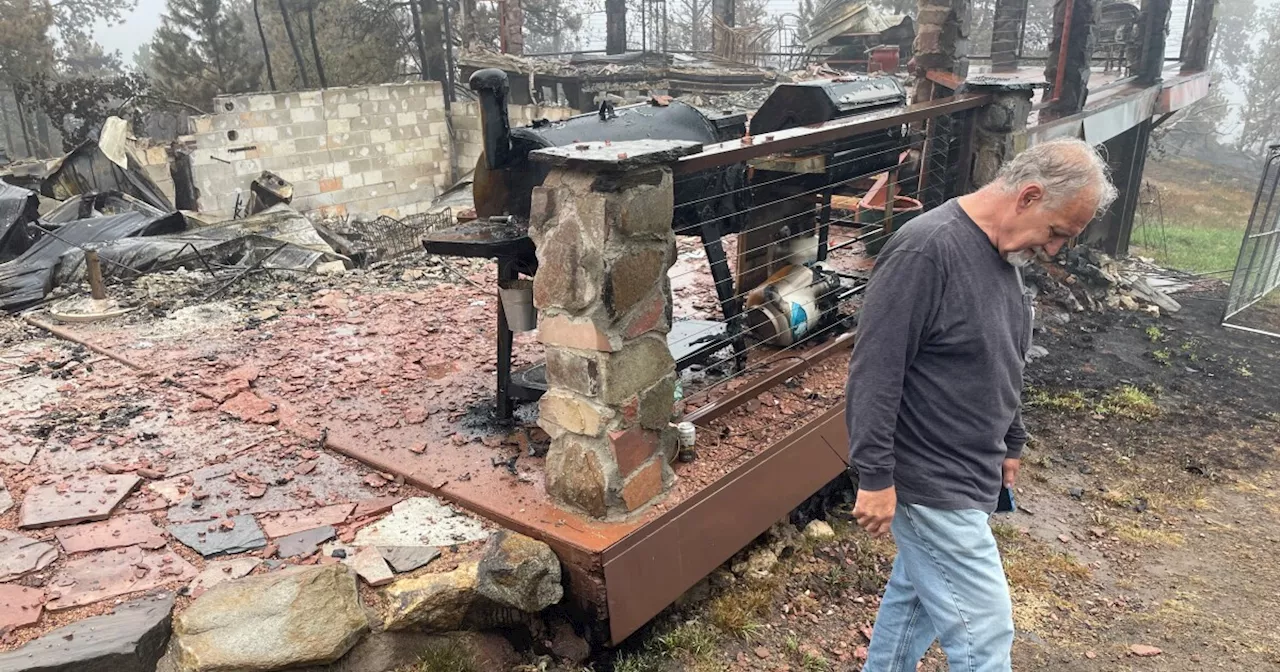 'I don’t even know what to say': Couple visits cabin lost in the Alexander Mountain Fire for the first time