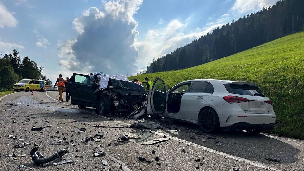 Frontalzusammenstoß mit Bus: Großeltern und Enkel sterben bei Autounfall in der Schweiz