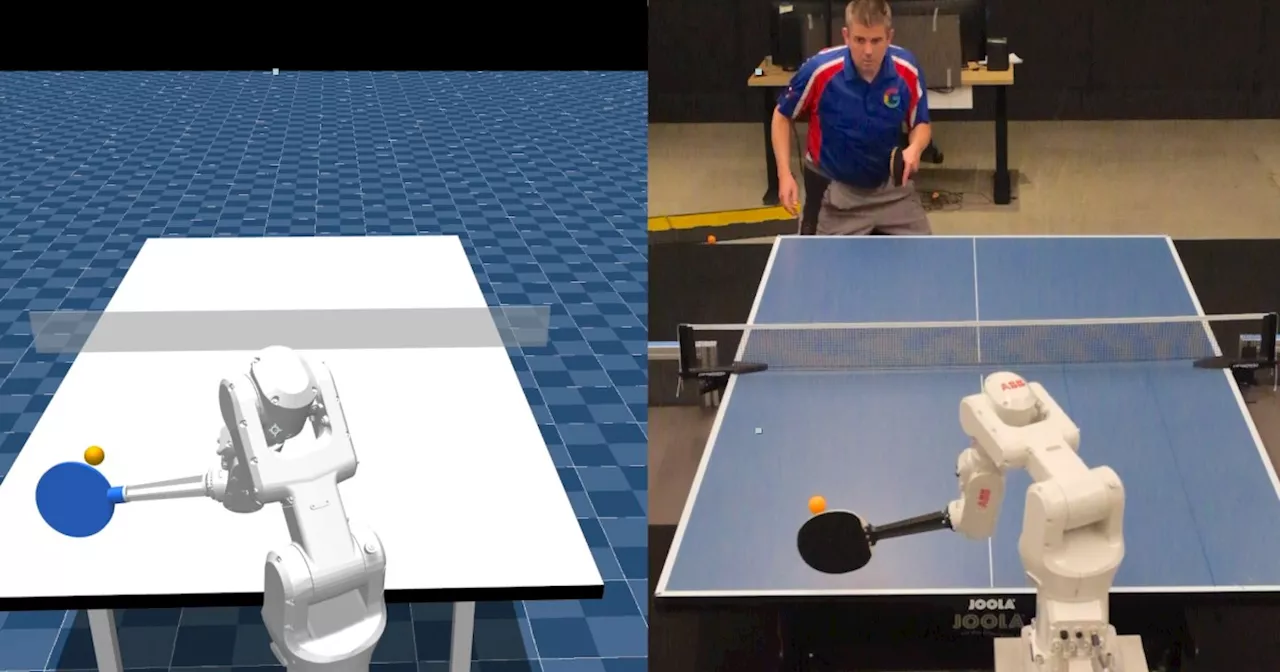 Watch Google DeepMind’s robot ping pong player take on humans