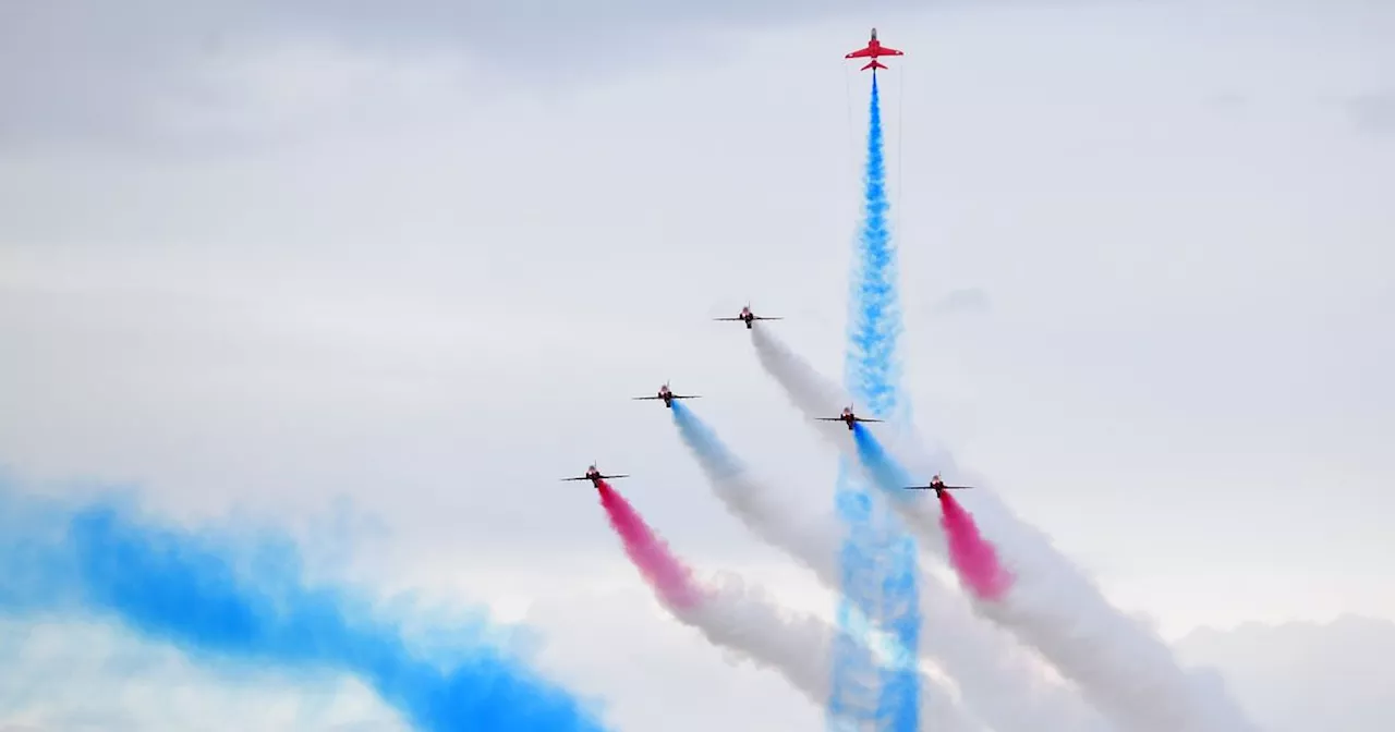 Map as Red Arrows expected to fly over part of Merseyside on Saturday