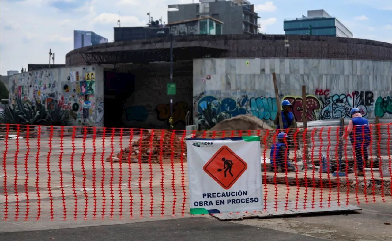 Inician trabajos de limpieza y remodelación de la Glorieta de Insurgentes