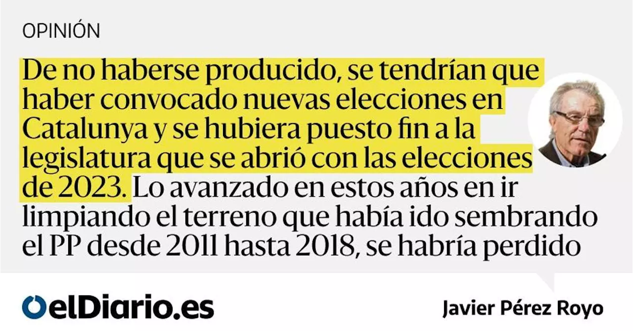 Investidura de Illa, éxito de Pedro Sánchez