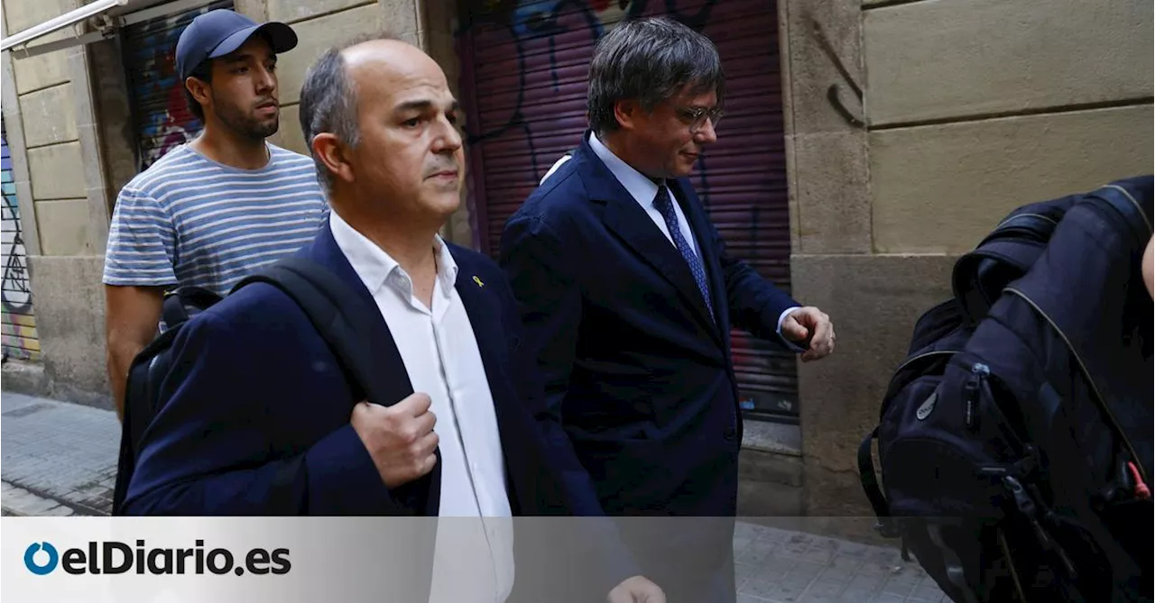 Turull revela que Puigdemont estaba en Barcelona desde el martes y que ahora volverá a Waterloo