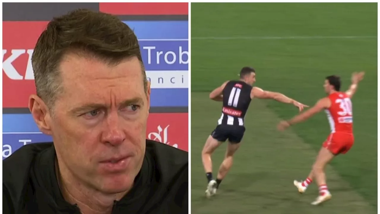 ‘Bit of a circus’: Pies coach, AFL world ‘furious’ amid late umpiring drama in thriller