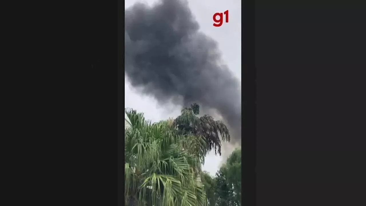 Avião de passageiros cai em Vinhedo, no interior de SP; vídeo mostra queda