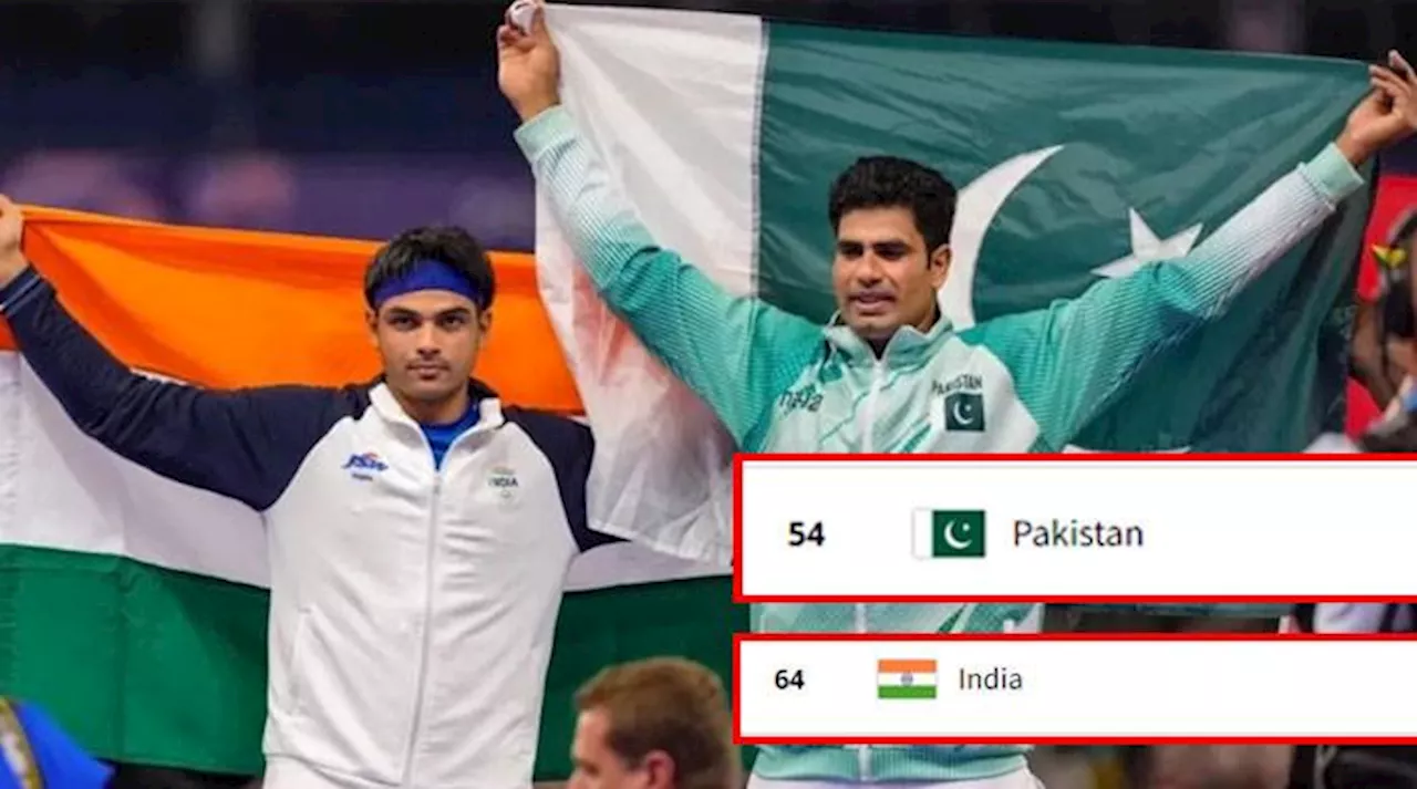 بھارت 5 میڈل جیت کر ایک میڈل جیتنے والے پاکستان سے اولمپک میڈلز ٹیبل پر پیچھے کیوں؟