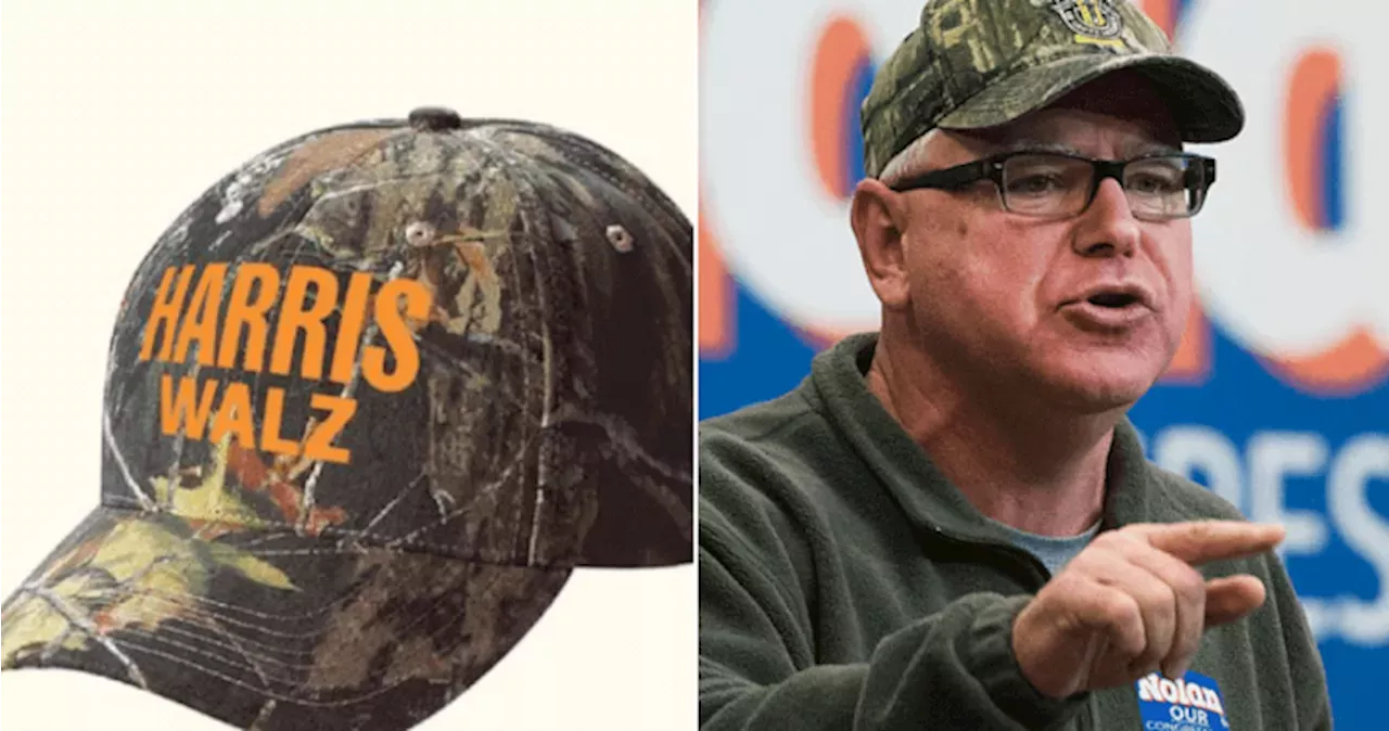 Camo Hat HarrisWalz camo hat goes wildly viral, but does it signal