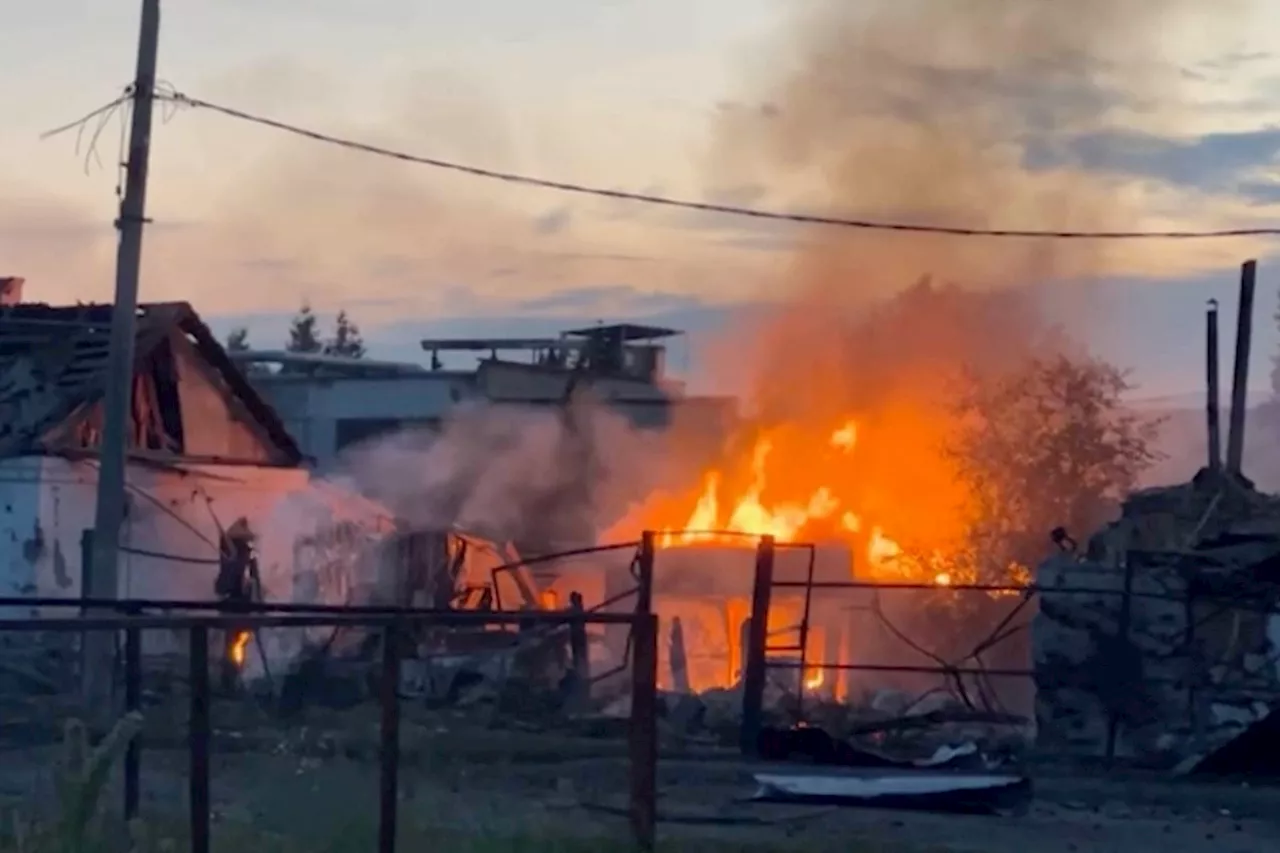 Russia says fighting continues in Kursk as video shows burnt-out Russian trucks