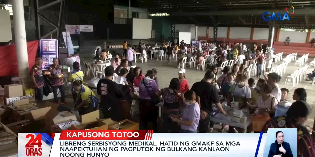 Negros Occidental residents affected by Kanlaon eruption receive medical services from GMA Kapuso Foundation