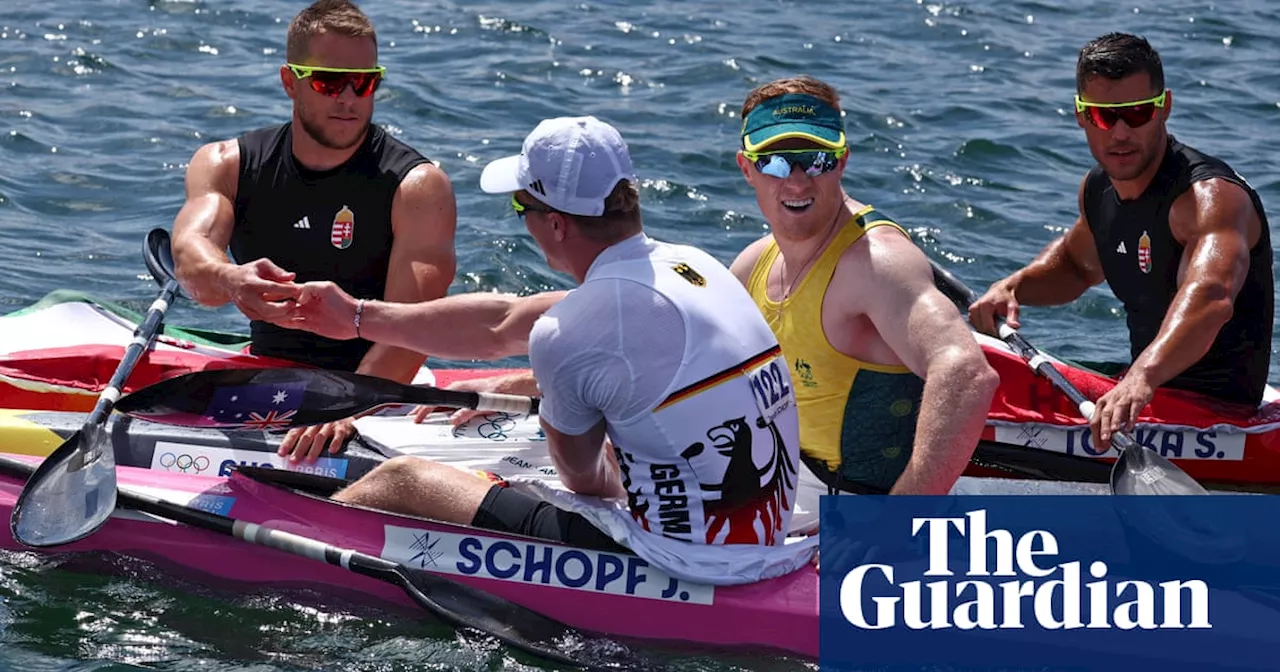 Australia’s record-breaking canoe sprint pair take Olympic bronze in men’s K2 final