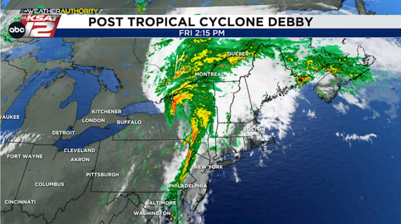 Flooding issues continue for parts of East Coast as remnants of Debby move north