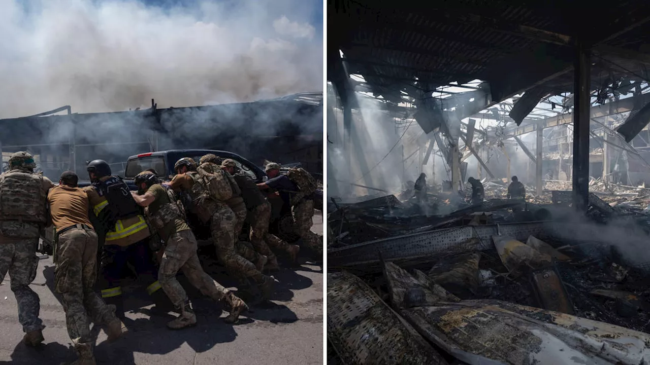 At least 11 killed in Russian strike on shopping centre in eastern Ukraine