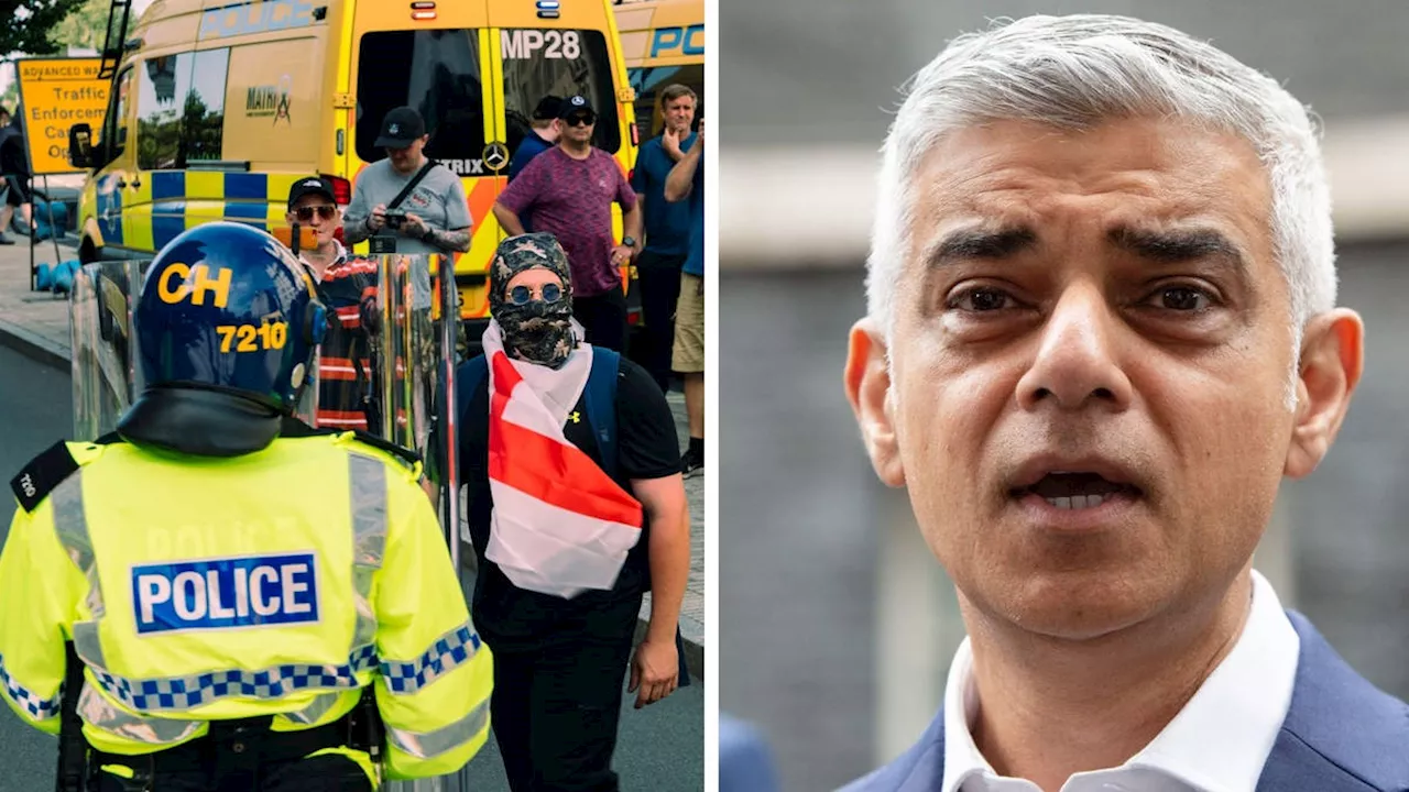 Sadiq Khan 'triggered' by far-right protests that left his children feeling 'scared for first time'