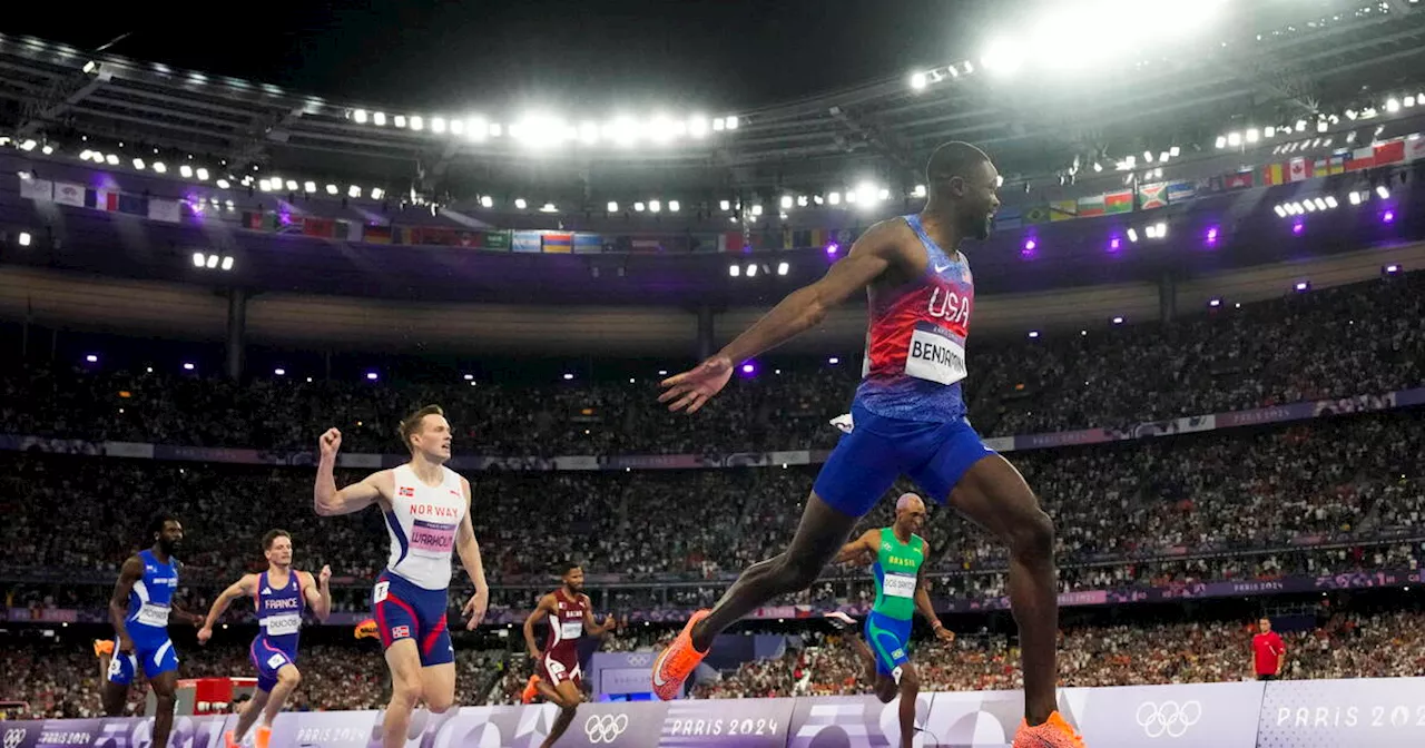 JO de Paris 2024 : au 400 m haies, Rai Benjamin coiffe le roi Karsten Warholm