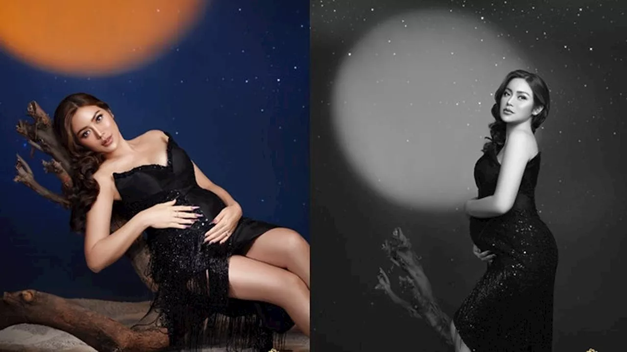 7 Maternity Shoot Jessica Iskandar di Kehamilan Ketiga, Tampil Anggun Dress Hitam