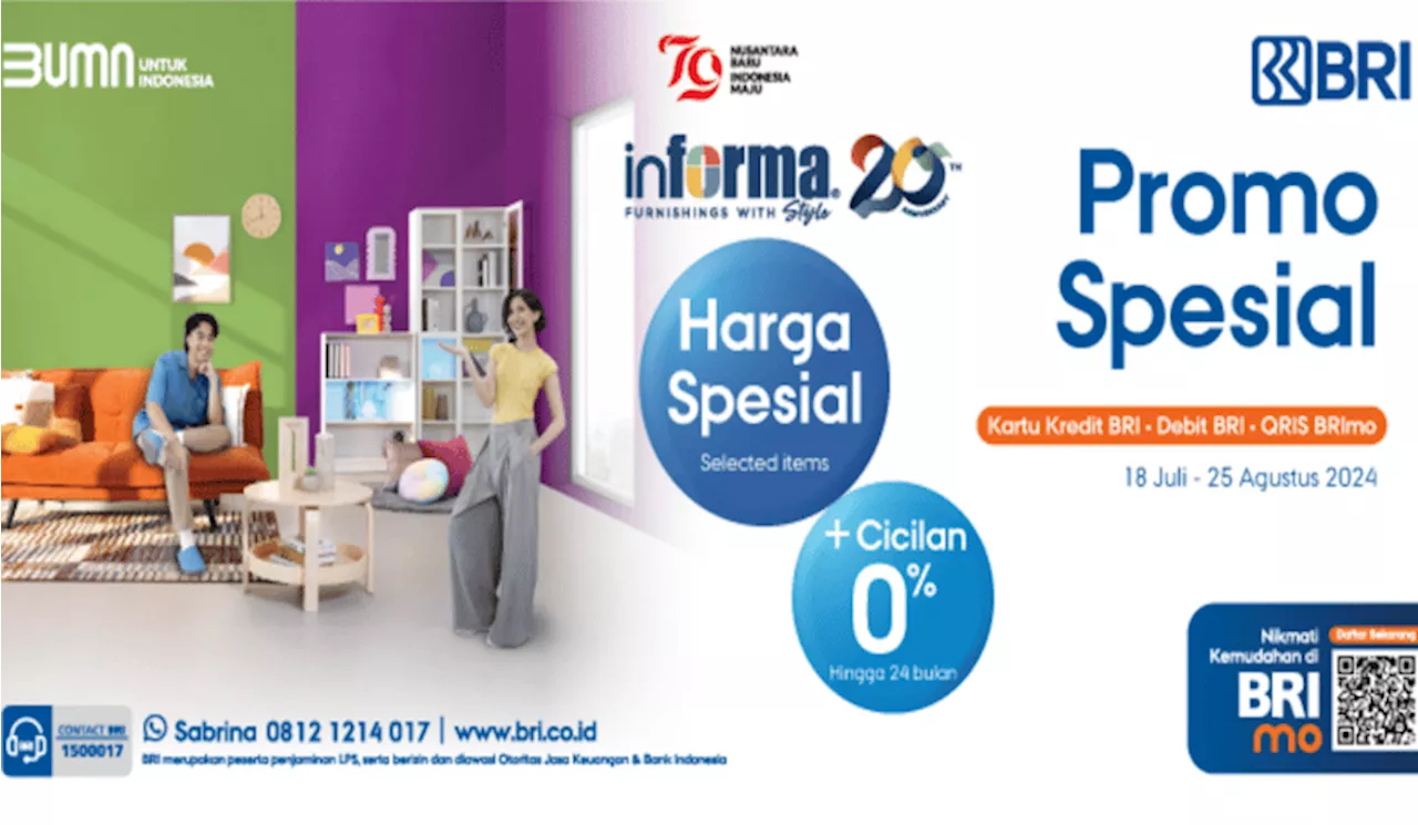 Diskon Menarik Beli Furnitur di Informa dengan Promo Spesial BRI