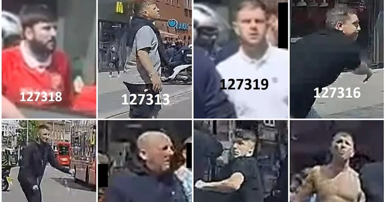 Police issue pictures of eight people they want to speak to after FA Cup final