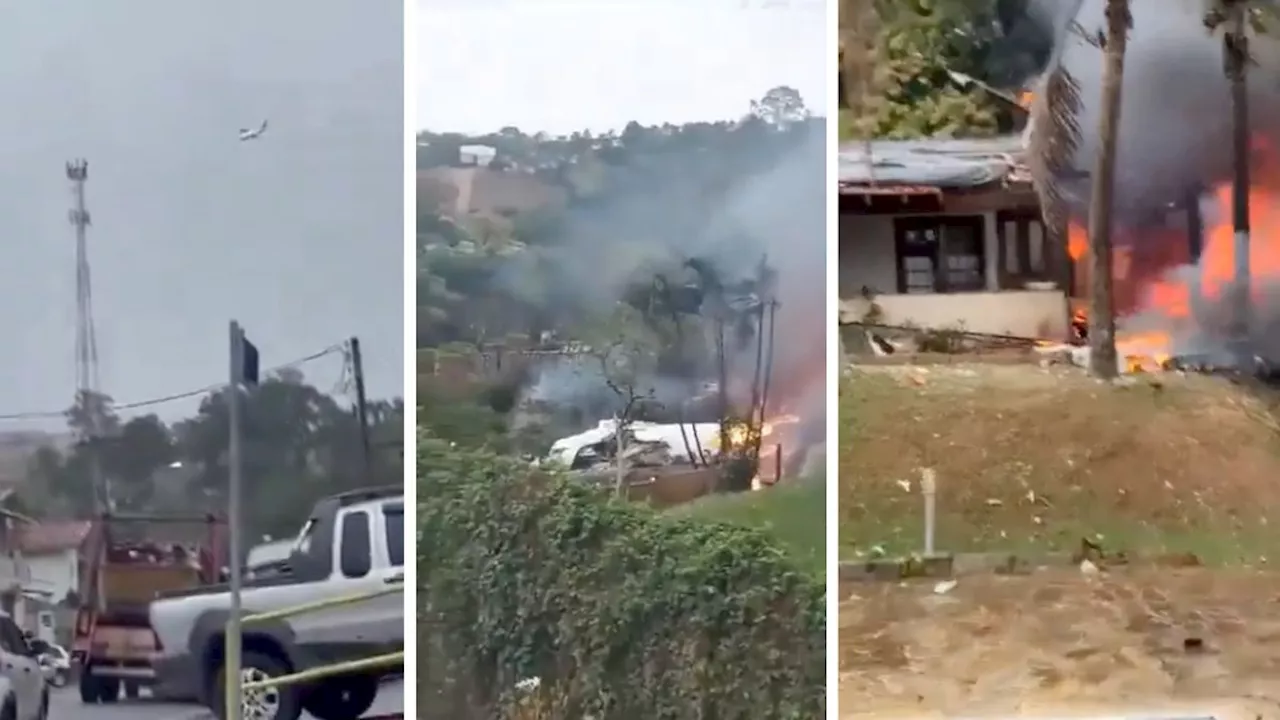 VIDEOS Avión se desploma en Sao Paulo; hay al menos 60 muertos