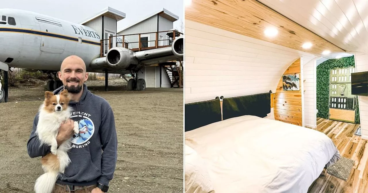 I bought two planes and transformed them into a £450-a-night Airbnb