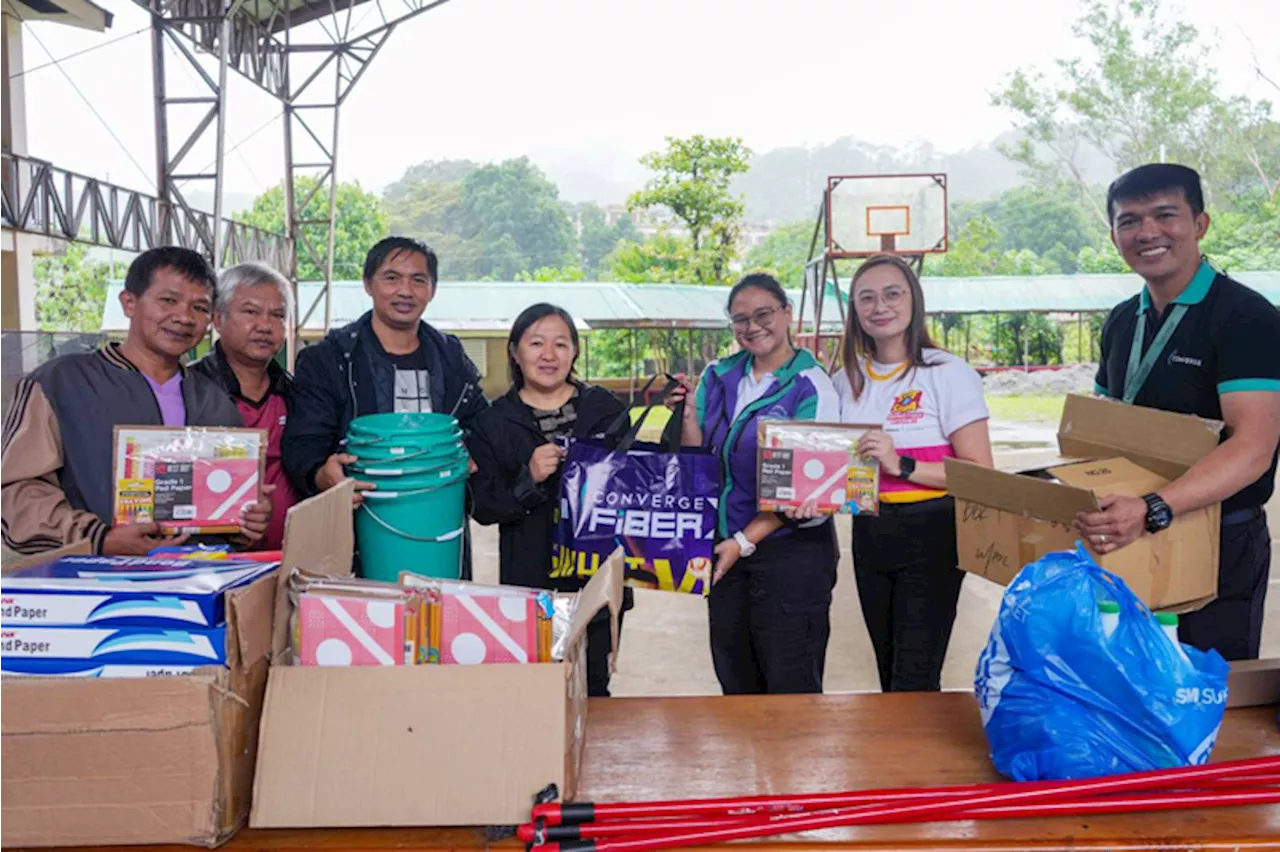 Converge joins Brigada Eskwela in Benguet to usher safe, comfortable opening of classes